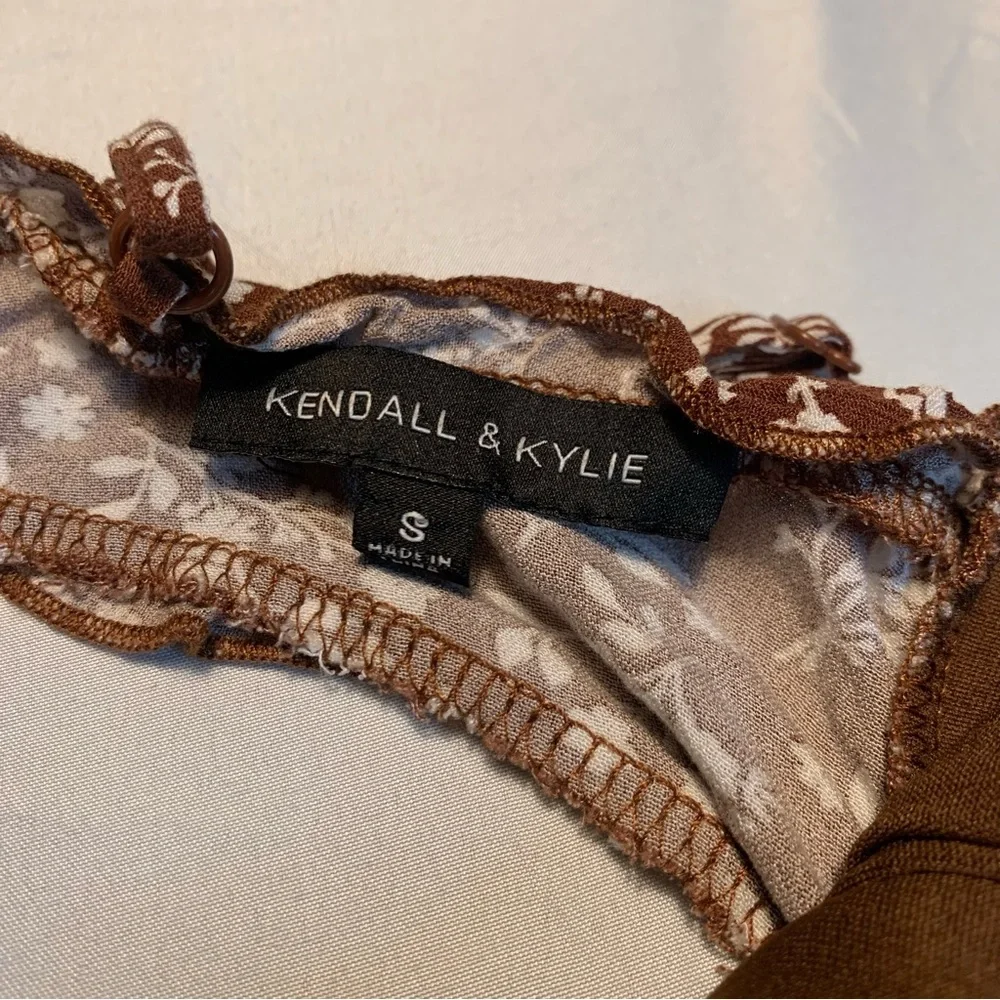 Pacsun Kendal & Kylie Floral Backless Mini Dress